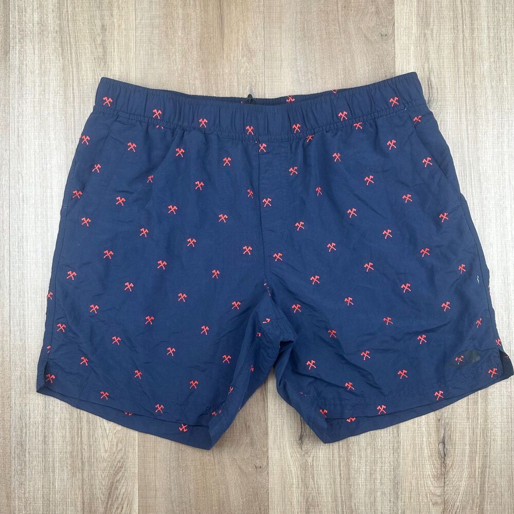The North Face Classic V Swim Trunks 7" Mens Large L Shorts Flashdry Axe Blue